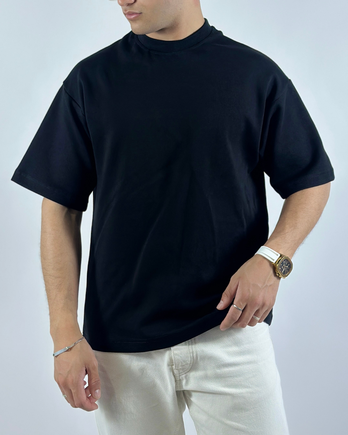 Tshirt-OverSized-260-GSM-Noir